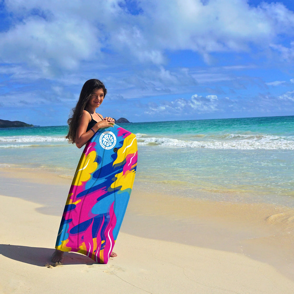 40" Pink & Blue Bodyboard with Leash E799333