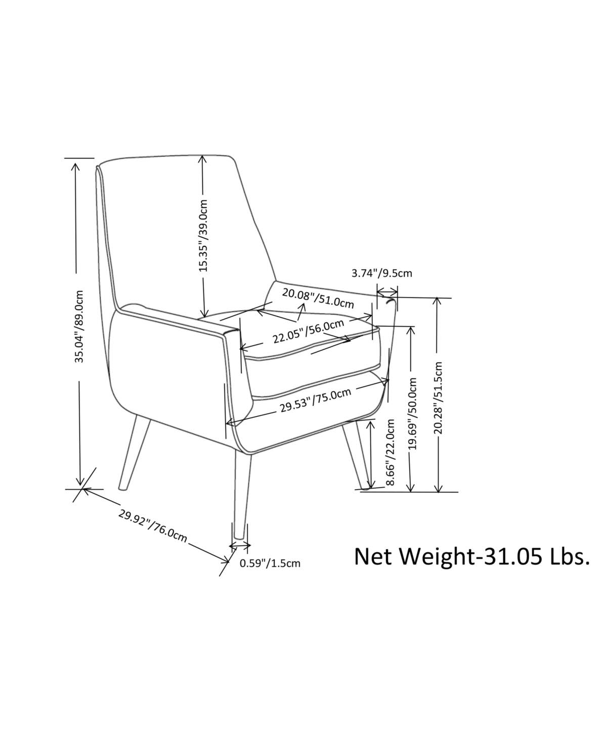 Warm Grey Accent Chair A611