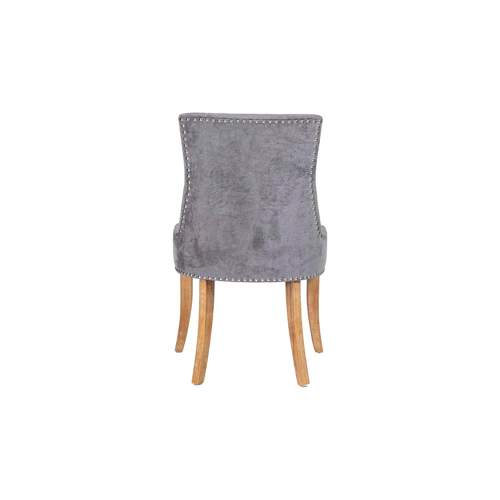 Upholstered Dining Chair Set of 2 with Solid Wood Legs J328056