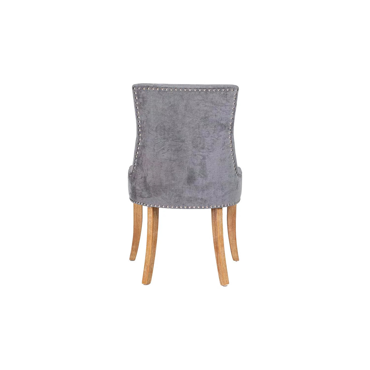 Upholstered Dining Chair Set of 2 with Solid Wood Legs J328056