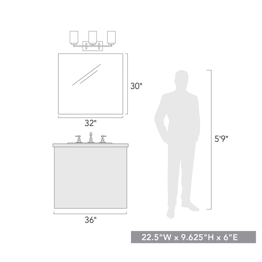 3 Light Bath Vanity K943