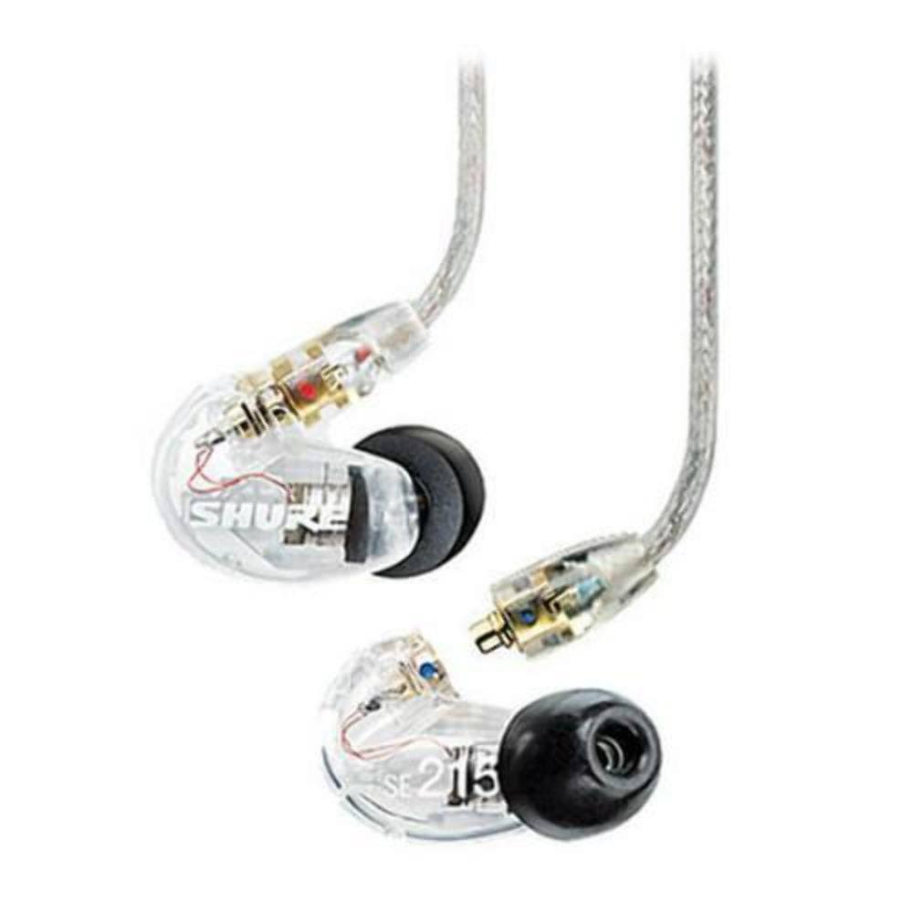 SE215 Sound Isolating Earphones Clear with Triple Flange Sleeves (3 Pairs) C17136