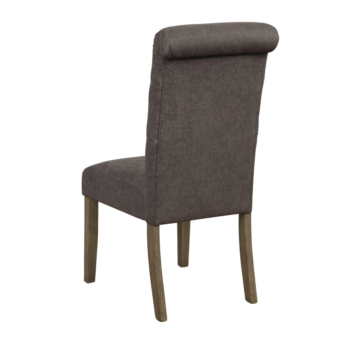 Rustic Brown and Grey Tufted Back Side Chairs Set of 2 T48335