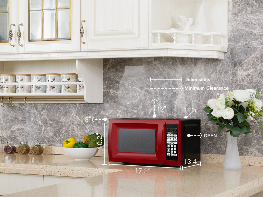 Red Microwave Oven I2982