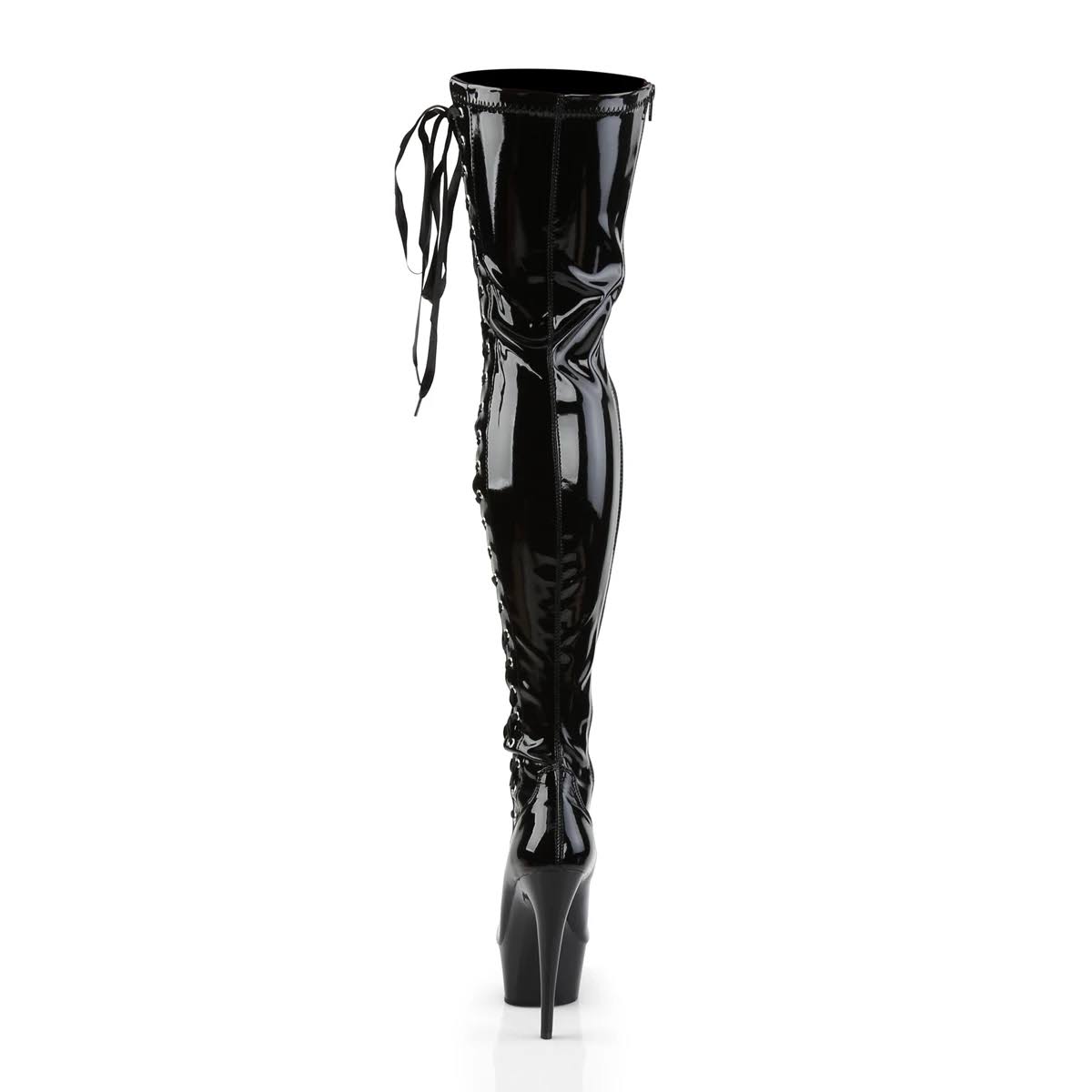 Black Str Patent 8 Heels X205