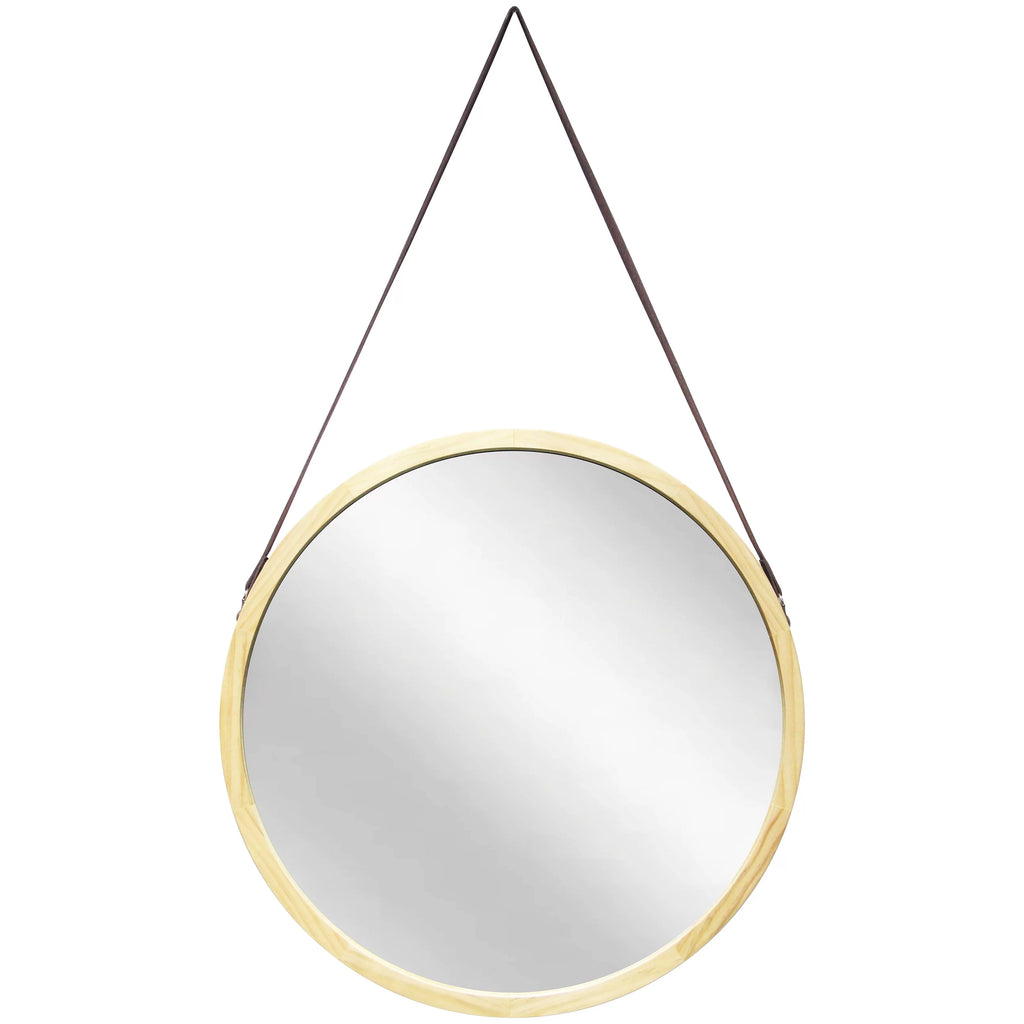 Brown Round 18-inch Wall Mirror T979943
