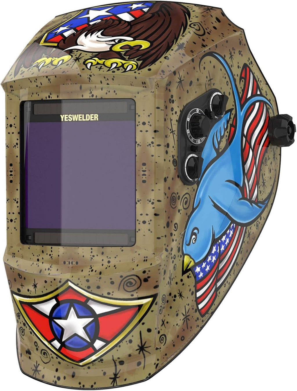 Auto Darkening Welding Helmet with Fan and Light X94940