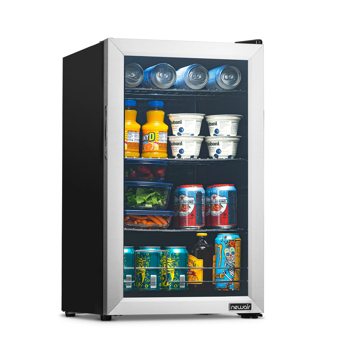 100 Can Stainless Steel Beverage Refrigerator Q9596