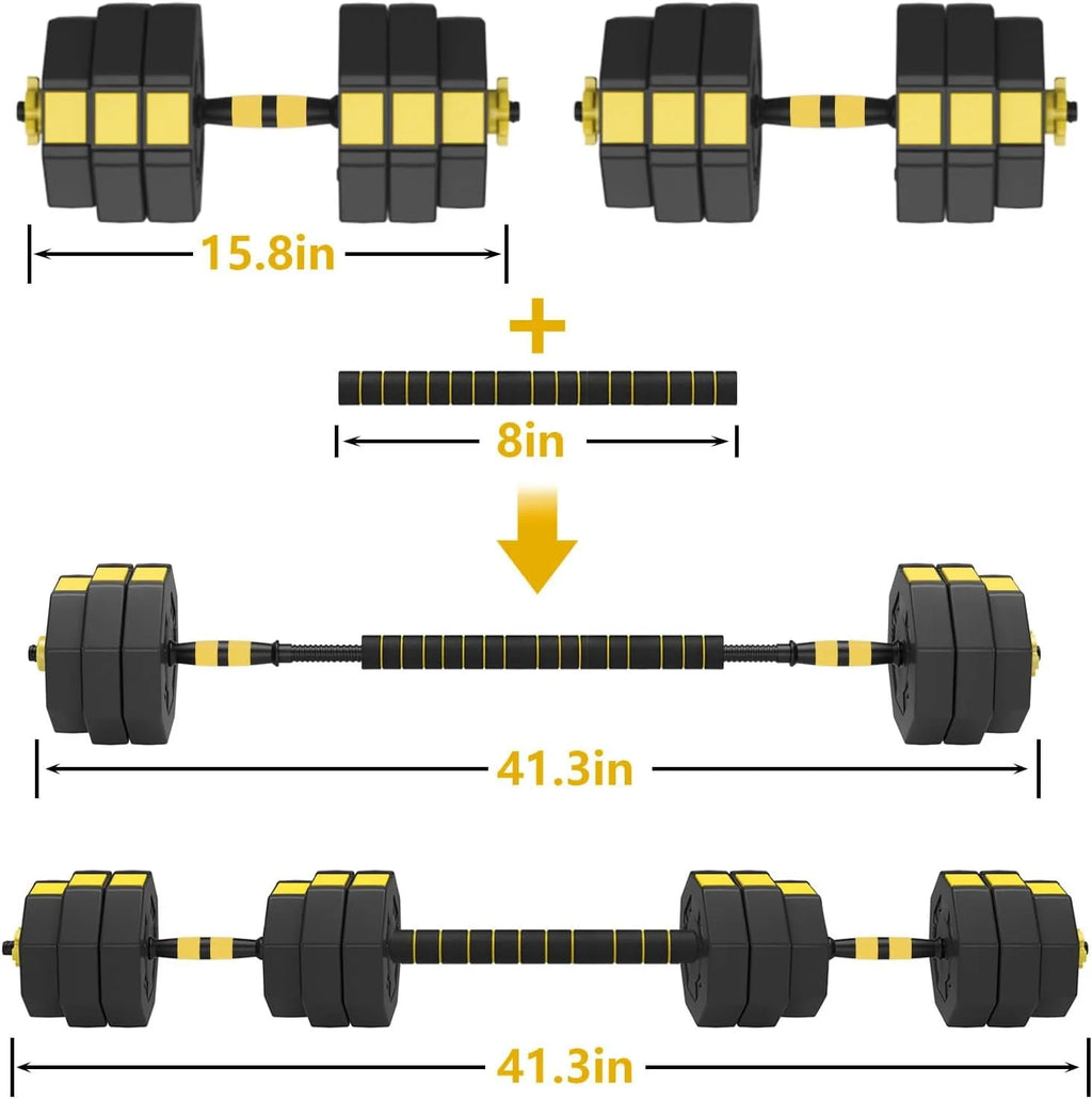 Adjustable Dumbbells Set 55LB 3 in 1 N110037