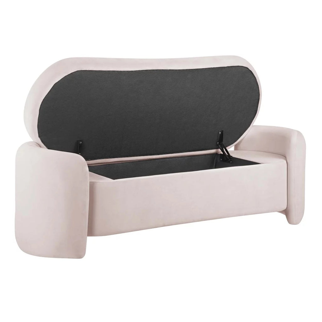 Pink Performance Velvet Bench U65510