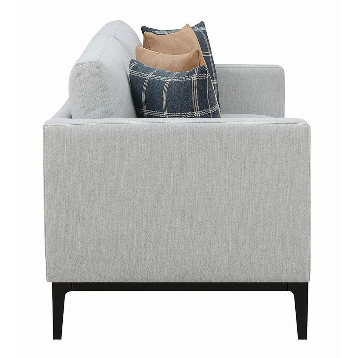 Light Gray Upholstered Fabric Sofa M30142