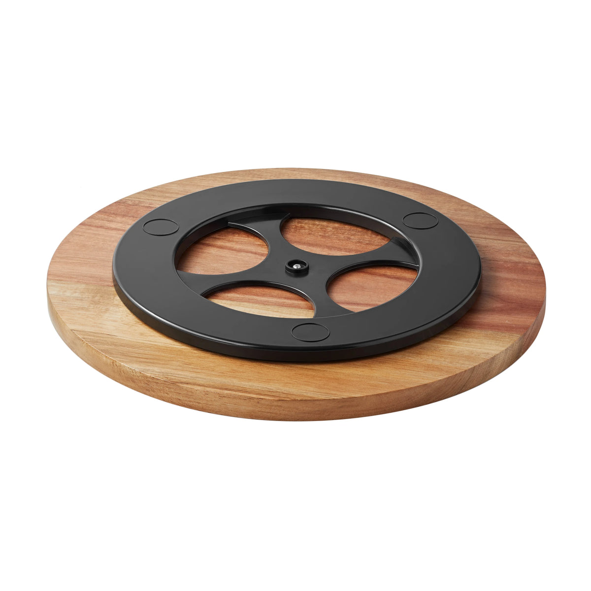 12-inch Ceramic & Wood Lazy Susan L2915