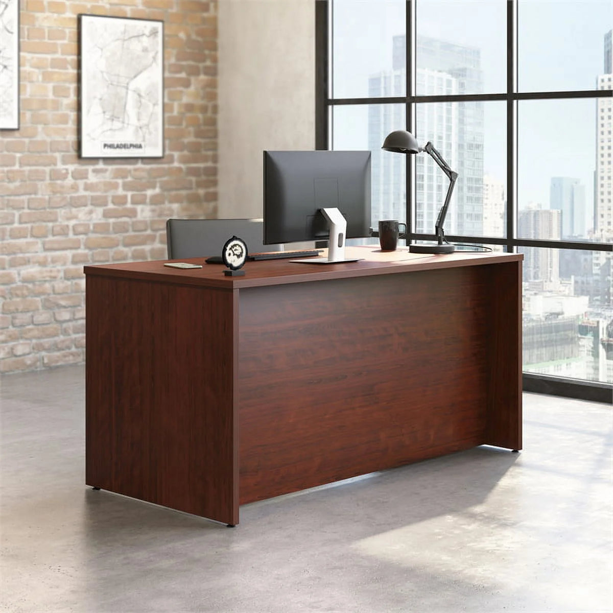 Engineered Wood Desk in Classic Cherry U6341