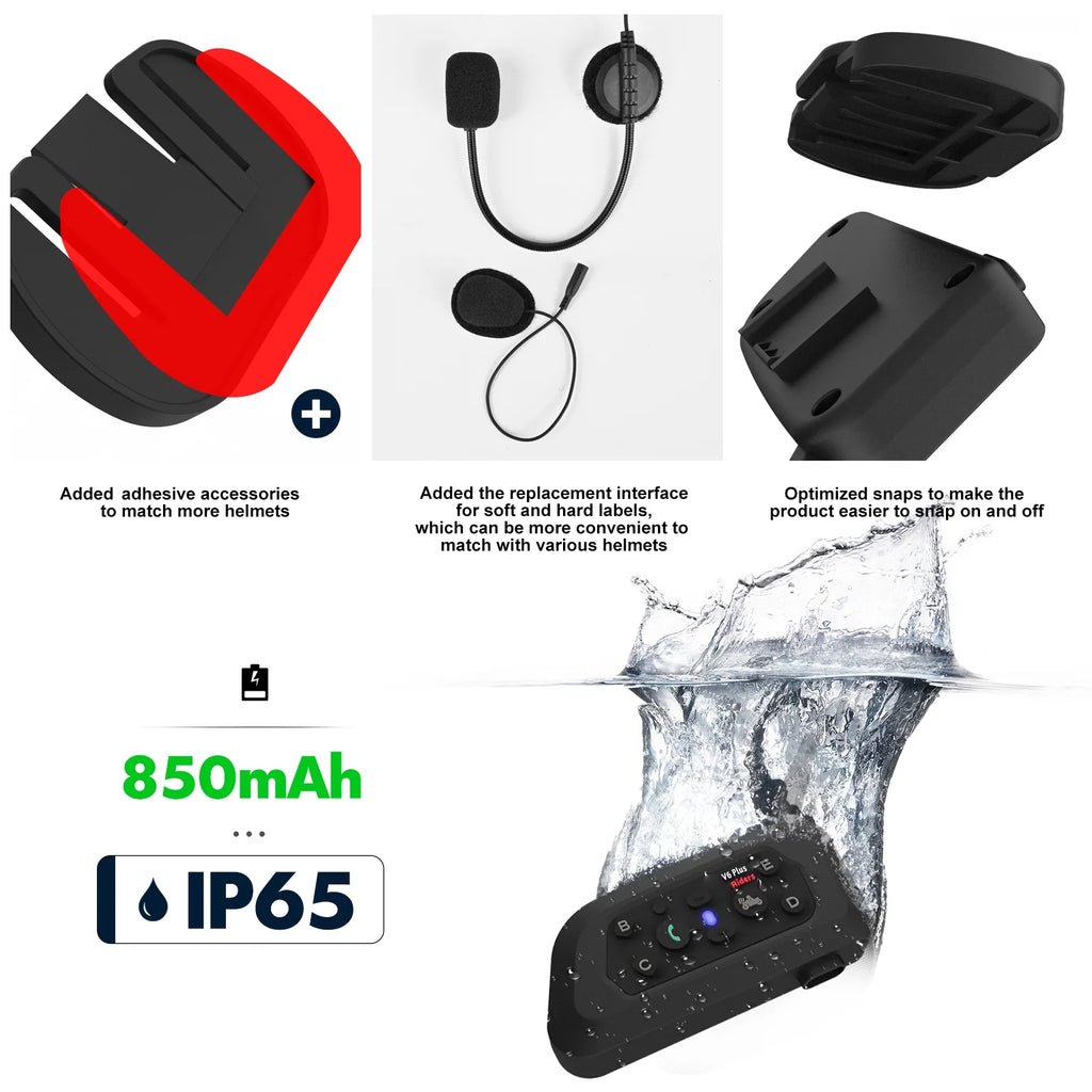 Helmet Headset Intercom Q941